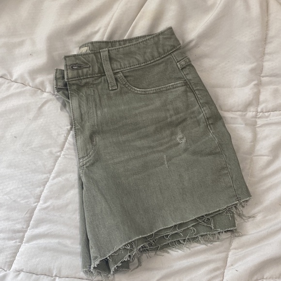 army green jean shorts - Picture 5 of 5